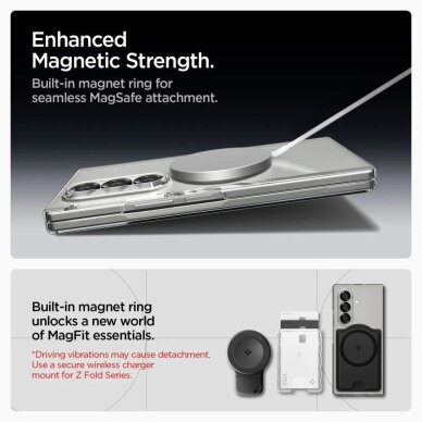 Samsung Galaxy Z Fold 7 Spigen AirSkin Mag MagSafe dėklas – skaidrus / baltas 4 Samsung Galaxy Z Fold 7 Spigen AirSkin Mag MagSafe dėklas – skaidrus / baltas 4