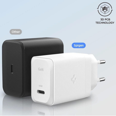 Spigen ArcStation Pro įkroviklis + USB-C 65W kabelis – juodas 5