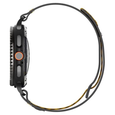 Samsung Galaxy Watch 40/44/46 mm Spigen Athlex Air dirželis – juodas ir geltonas 3