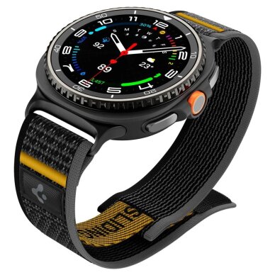 Samsung Galaxy Watch 40/44/46 mm Spigen Athlex Air dirželis – juodas ir geltonas 8