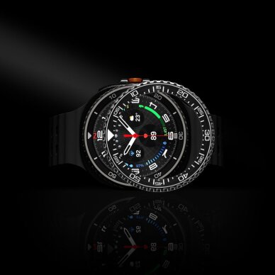 Samsung Galaxy Watch 8 Classic 46 mm Spigen Bezel Tune Pro Diver dėklas – juodas 9