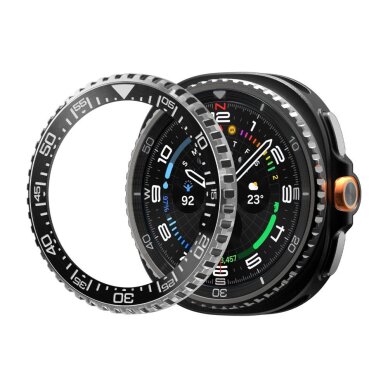 Samsung Galaxy Watch 8 Classic 46 mm Spigen Bezel Tune Pro Diver dėklas – juodas