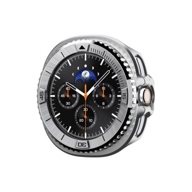 Samsung Galaxy Watch 8 Classic 46 mm Spigen Bezel Tune Pro Pilot dėklas – sidabrinis 1 Samsung Galaxy Watch 8 Classic 46 mm Spigen Bezel Tune Pro Pilot dėklas – sidabrinis 1