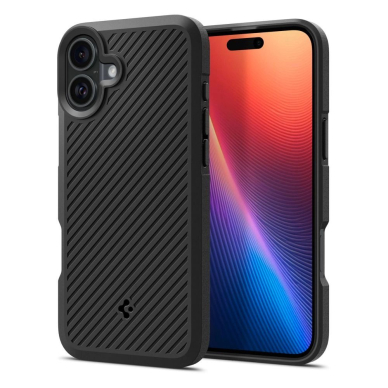 Spigen Core Armor iPhone 16 Dėklas - Matinis Juodas