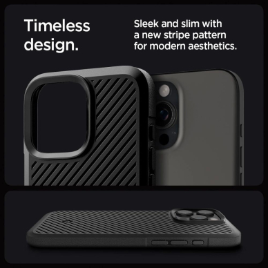 Spigen Core Armor iPhone 16 Pro Dėklas - Matinis Juodas 6