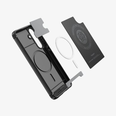 Samsung Galaxy S25 FE Spigen Core Armor Mag MagSafe dėklas – matinės juodos spalvos 7
