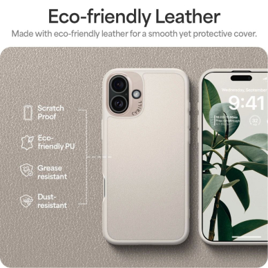 Spigen Cyrill Kajuk Mag iPhone 16 Dėklas - Beige 11