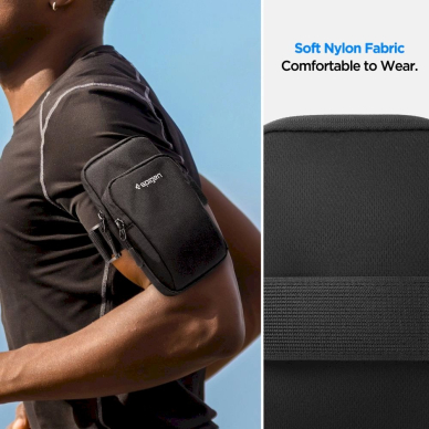 Spigen Dynamic Shield A702 sportinė rankovė – juodas 6