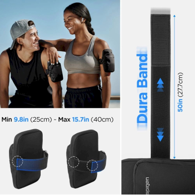 Sportinė rankovė Spigen Dynamic Shield A702 – juoda 9 Sportinė rankovė Spigen Dynamic Shield A702 – juoda 9