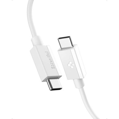 Krovimo kabelis Spigen EB6010CC USB-C 60W 100 cm – baltas 1