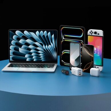 Krovimo kabelis Spigen EB6010CC USB-C 60W 100 cm – baltas 7