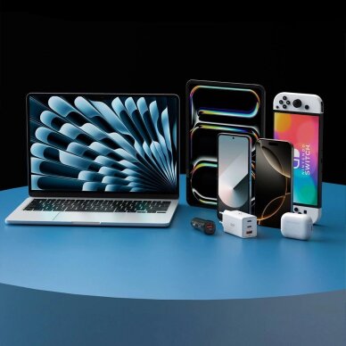 Krovimo kabelis Spigen EB6020CC 60W USB-C / USB-C 200 cm – baltas 7