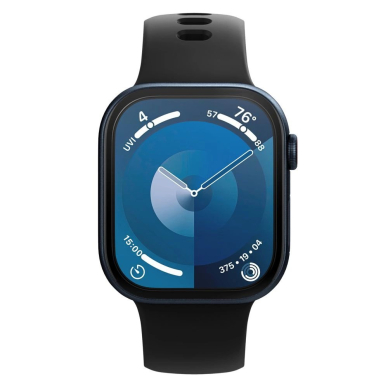 Spigen Elite Shield “EZ FIT” hibridinis stiklas 2 vnt. Apple Watch 10 (46 mm) – Skaidrus 1
