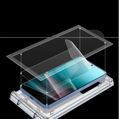 Samsung Galaxy S25 Spigen ELITE SHIELD EZ FIT hibridinis stiklas – skaidrus 5