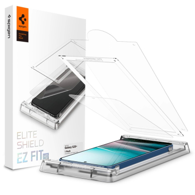 Samsung Galaxy S25+ Spigen ELITE SHIELD EZ FIT hibridinis stiklas – skaidrus 5