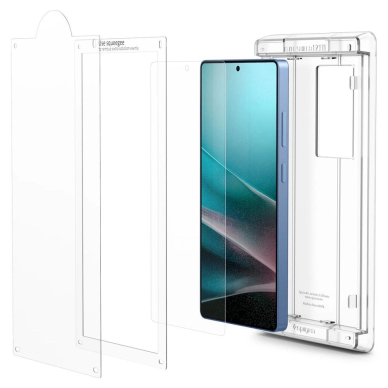 Samsung Galaxy S25 Ultra Spigen Elite Shield EZ FIT hibridinis stiklas – skaidrus 11