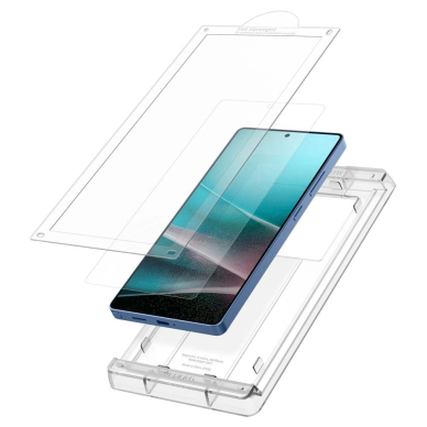 Samsung Galaxy S25 Ultra Spigen Elite Shield EZ FIT hibridinis stiklas – skaidrus 2