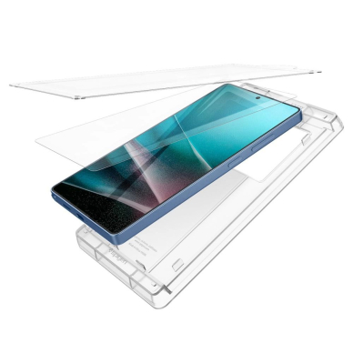 Samsung Galaxy S25 Ultra Spigen Elite Shield EZ FIT hibridinis stiklas – skaidrus 4