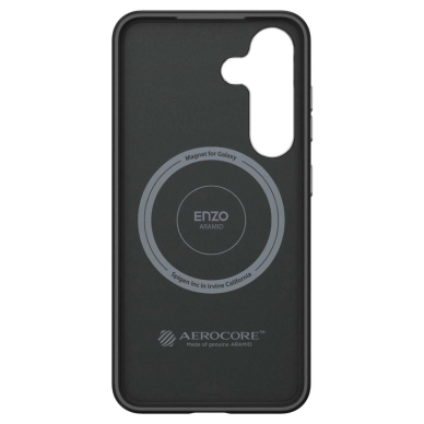 Spigen Enzo Aramid GP-FPS936PGABW Silikoninis Dėklas with Built-in MagFit Ring skirtas Samsung Galaxy S25+ - Juodas 1