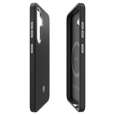 Spigen Enzo Aramid GP-FPS936PGABW Silikoninis Dėklas with Built-in MagFit Ring skirtas Samsung Galaxy S25+ - Juodas 5