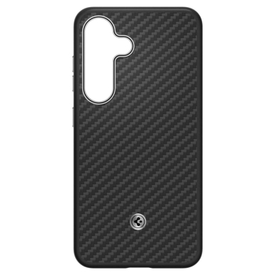 Spigen Enzo Aramid GP-FPS936PGABW Silikoninis Dėklas with Built-in MagFit Ring skirtas Samsung Galaxy S25+ - Juodas