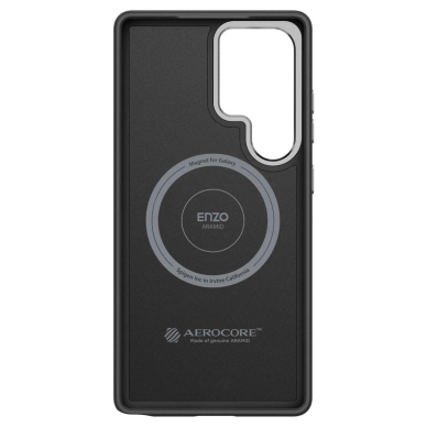 Spigen Enzo Aramid GP-FPS938PGABW Silikoninis Dėklas with Built-in MagFit Ring skirtas Samsung Galaxy S25 Ultra - Juodas 1