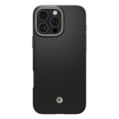 Spigen Enzo Aramid Mag Dėklas with MagSafe skirtas iPhone 16 Pro - Matinis Juodas 1