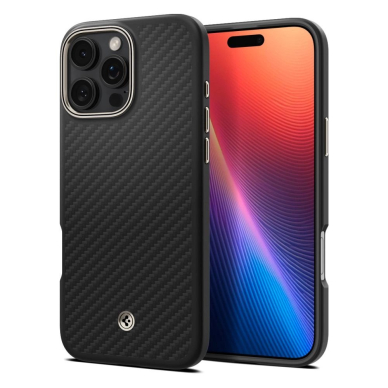 Spigen Enzo Aramid Mag Dėklas with MagSafe skirtas iPhone 16 Pro - Matinis Juodas 13
