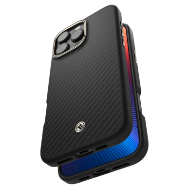 Spigen Enzo Aramid Mag Dėklas with MagSafe skirtas iPhone 16 Pro - Matinis Juodas 6
