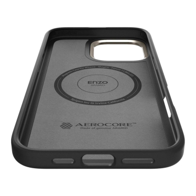 Spigen Enzo Aramid Mag Dėklas with MagSafe skirtas iPhone 16 Pro - Matinis Juodas 8