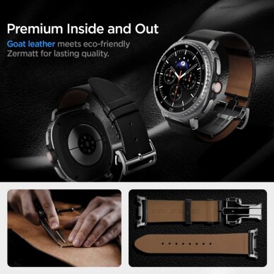 Samsung Galaxy Watch 40/44/46 mm Spigen Enzo dirželis – juodas 6 Samsung Galaxy Watch 40/44/46 mm Spigen Enzo dirželis – juodas 6