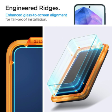 Samsung Galaxy A55 Spigen Glass tR AlignMaster 2-Pack 7