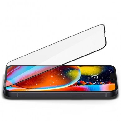 Spigen Glass TR Slim FC tempered glass iPhone 13 mini juodais kraštais 2