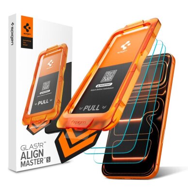 iPhone 17 Pro Max Spigen Glas.tR AlignMaster Slim 3 vnt. grūdintas stiklas iPhone 17 Pro Max Spigen Glas.tR AlignMaster Slim 3 vnt. grūdintas stiklas