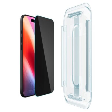 iPhone 17 Air Spigen Glas.tR EZ Fit privatumo stiklas (2 vnt.) 3 iPhone 17 Air Spigen Glas.tR EZ Fit privatumo stiklas (2 vnt.) 3