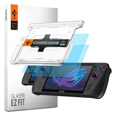 Asus Rog Ally X Spigen Glas.TR EZ Fit 2-pack grūdintas stiklas – skaidrus Asus Rog Ally X Spigen Glas.TR EZ Fit 2-pack grūdintas stiklas – skaidrus