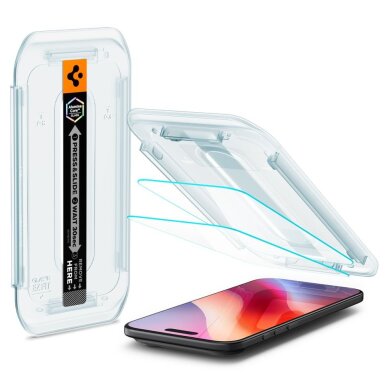 iPhone 17 Air Spigen Glas.tR EZ Fit grūdintas stiklas (2 vnt.) – skaidrus 1 iPhone 17 Air Spigen Glas.tR EZ Fit grūdintas stiklas (2 vnt.) – skaidrus 1