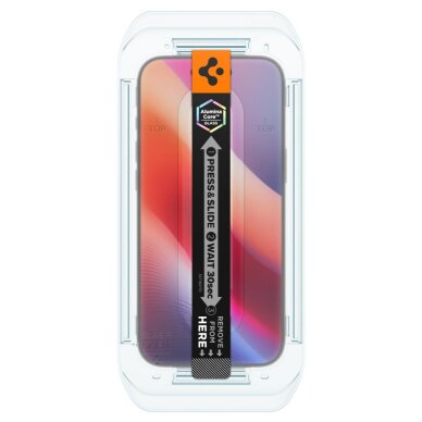 iPhone 17 Air Spigen Glas.tR EZ Fit grūdintas stiklas (2 vnt.) – skaidrus 4 iPhone 17 Air Spigen Glas.tR EZ Fit grūdintas stiklas (2 vnt.) – skaidrus 4