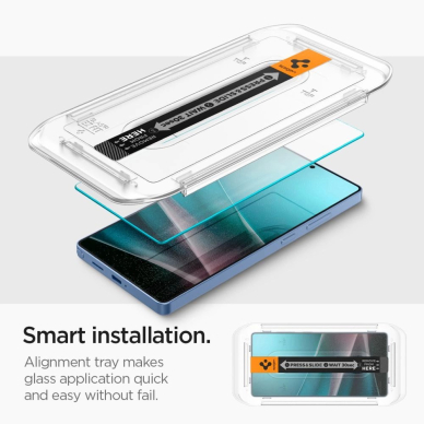 Samsung Galaxy S25 Ultra Spigen Glas.tR EZ FIT grūdintas stiklas 2-pack – skaidrus 10