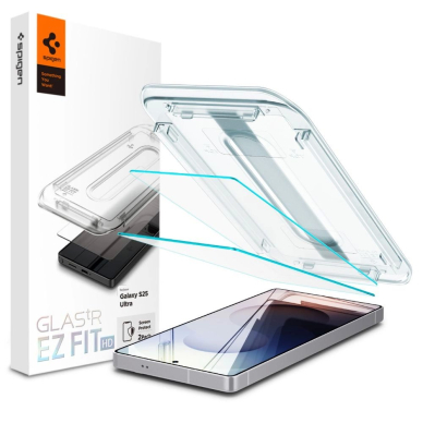 Samsung Galaxy S25 Ultra Spigen Glas.tR EZ FIT grūdintas stiklas 2-pack – skaidrus