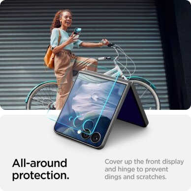 Samsung Galaxy Z Flip 7 Spigen Glas.TR EZ Fit HD 2-pack grūdintas stiklas – skaidrus 10