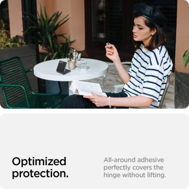 Samsung Galaxy Z Flip 7 Spigen Glas.TR EZ Fit HD grūdintas stiklas – skaidrus 14