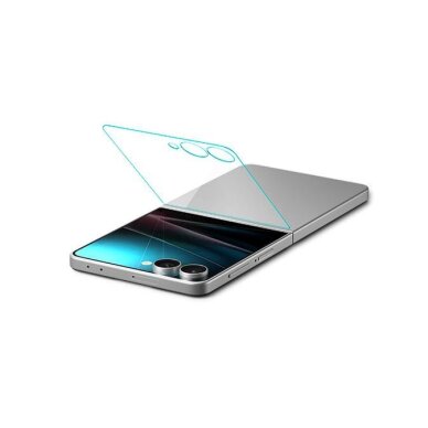 Samsung Galaxy Z Flip 7 Spigen Glas.TR EZ Fit HD grūdintas stiklas – skaidrus 4 Samsung Galaxy Z Flip 7 Spigen Glas.TR EZ Fit HD grūdintas stiklas – skaidrus 4