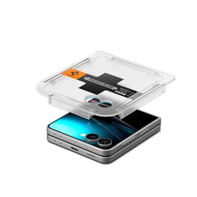 Samsung Galaxy Z Flip 7 Spigen Glas.TR EZ Fit HD grūdintas stiklas – skaidrus 8