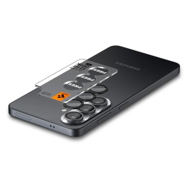 Samsung Galaxy S26+ Spigen Glas.tR EZ Fit Optik Pro HD kameros dangtelis (2 vnt.) – juodas 4