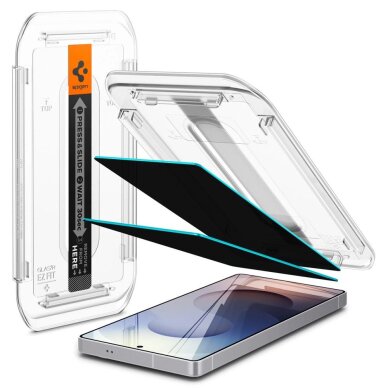 Akcija! Spigen Glas.TR "Ez Fit" Privacy (2 vnt.) privatumo stiklas skirtas Samsung Galaxy S25 Ultra  1 Akcija! Spigen Glas.TR "Ez Fit" Privacy (2 vnt.) privatumo stiklas skirtas Samsung Galaxy S25 Ultra  1