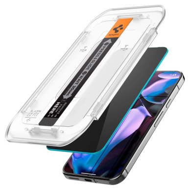Google Pixel 9 Pro XL Spigen Glas.TR "Ez Fit" privatumo stiklas (2 vnt.) 1