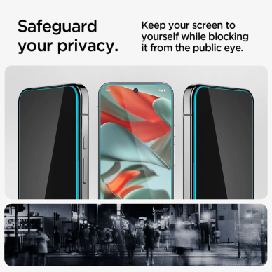 Google Pixel 9 Pro XL Spigen Glas.TR "Ez Fit" privatumo stiklas (2 vnt.) 10