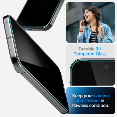 Google Pixel 9 / 9 Pro Spigen Glas.TR "Ez Fit" Privacy HD (2 vnt.) 7