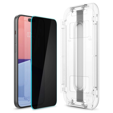 iPhone 15 / 16 Spigen Glas.tR EZ Fit privatumo grūdintas stiklas 2 iPhone 15 / 16 Spigen Glas.tR EZ Fit privatumo grūdintas stiklas 2